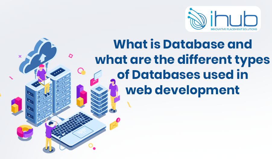 What is Database and what are the different types of Databases used in web development?